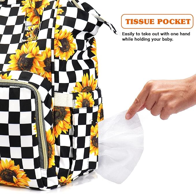 Diaper Bag Backpack for Mom & Dad, Multifunction Waterproof Baby Changing Bags, Large Nappy Bag Backpack - Image 5