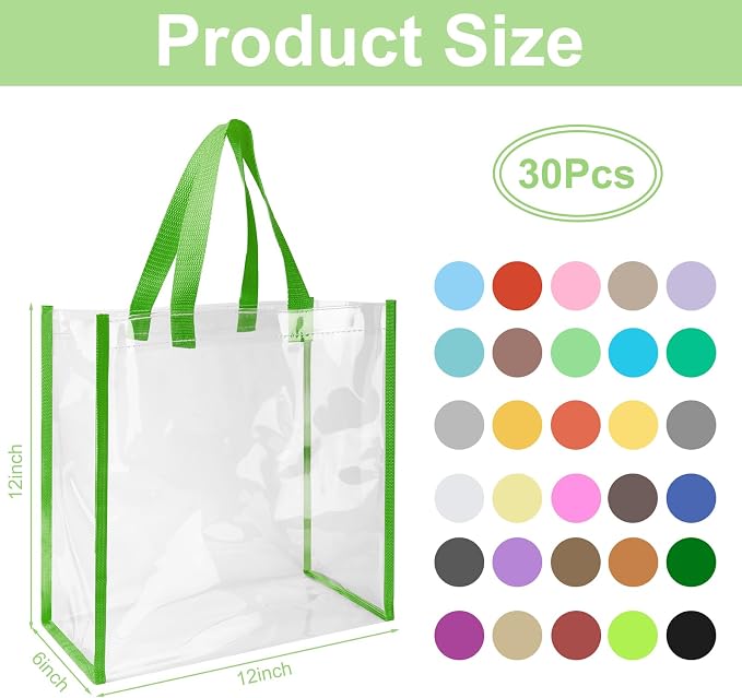 Eccliy Clear Tote Bag Stadium Approved with Handles - Image 4