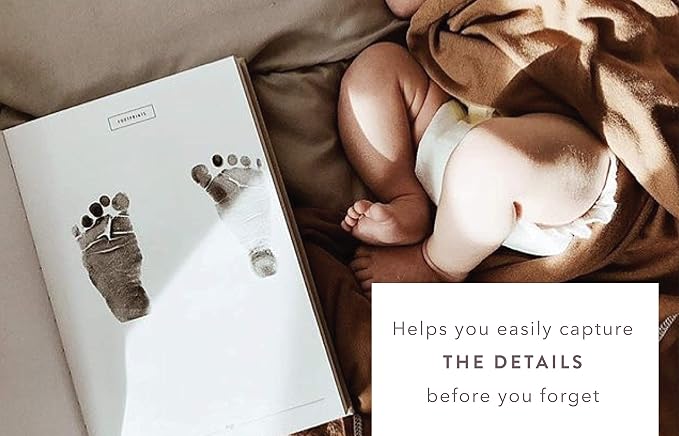 A Complete Childhood History: From Pregnancy to 18 Years Old (Grey, Linen) | Baby Book and Pregnancy Journal | Baby Memory Book - Image 5