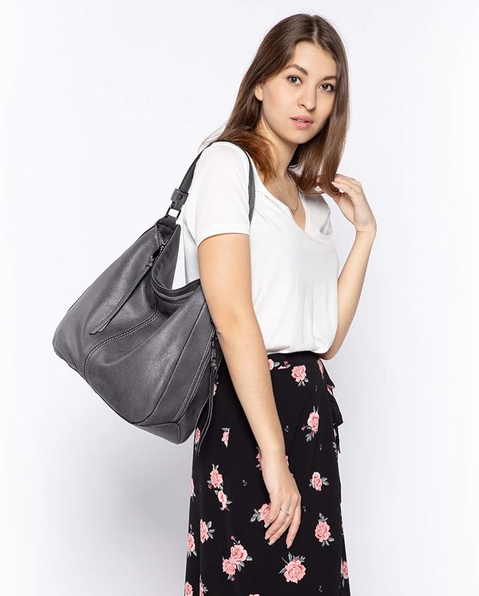 Hobo Crossbody Bag for Women, Designer Shoulder Purse Handbags - Image 2