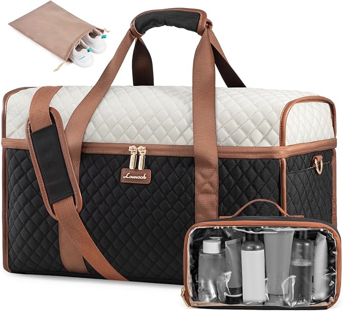 LOVEVOOK Travel Duffle Bag - Weekender & Overnight Bag with Toiletry & Wet Pocket, Carry-On Size, 3pc Set by LOVEVOOK