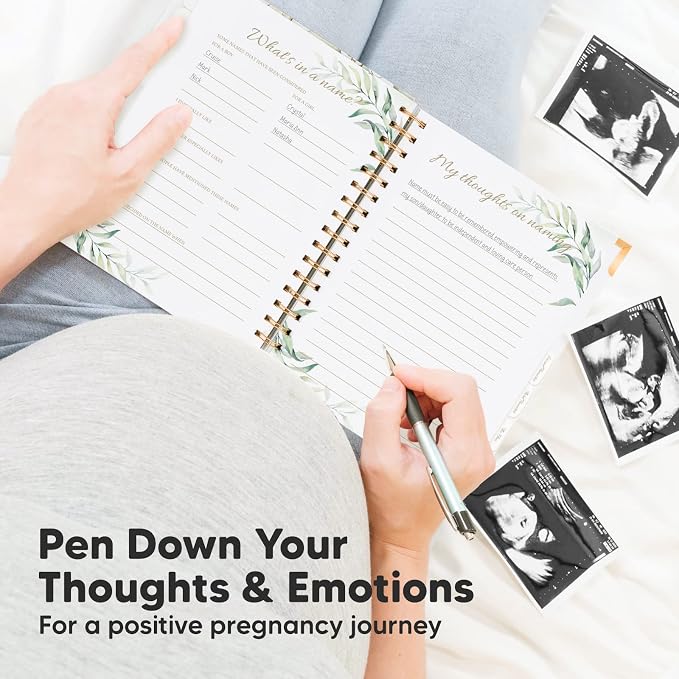 KeaBabies Inspire: Pregnancy Journal Memory Book and First 5 Years Baby Memory Book Journal - 90 Pages Hardcover Pregnancy Book - 90 Pages Hardcover First Year Keepsake Milestone Baby Book - Image 5