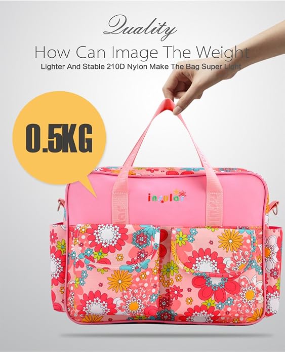Kamay's Mummy Shoulder Bag Diaper Bag Chic Nappy Changing Bag Tote/Messenger Style Large with Changing Mat, Adjustable Straps - Image 5