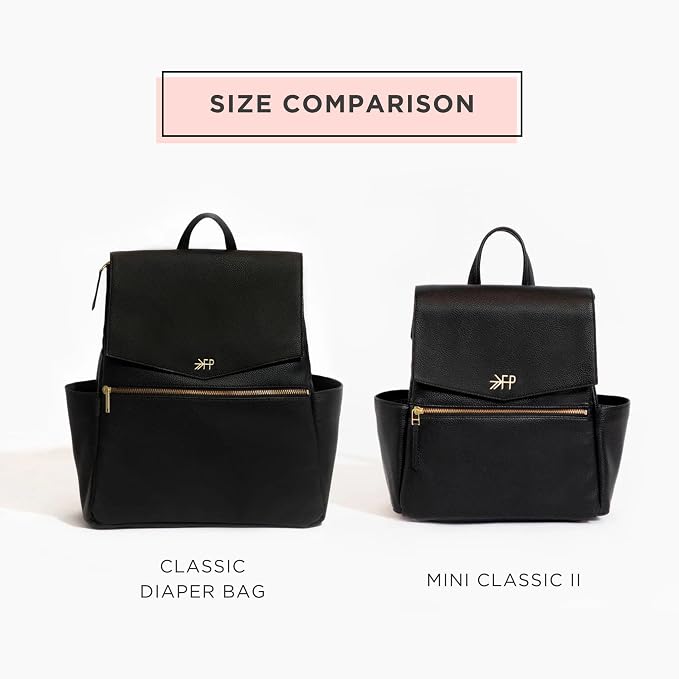 Freshly Picked Mini Diaper Bag II Backpack – Premium Vegan Leather Small Baby Bag without Changing Pad, Compact, Lightweight & Stylish for Moms On-the-Go, Aspen - Image 6