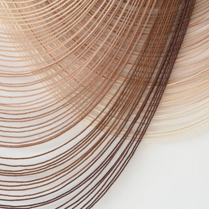 Macrame Wall Hanging Dip Dyed Large Boho Brown Fiber Wall Art 57"W*39"L | Hand Dyed Fiber Art, Textured Wall Hanging, for Living Room Bedroom Decor, Entryway Wall Art, Easy To Hang, Unique Gift - Image 7