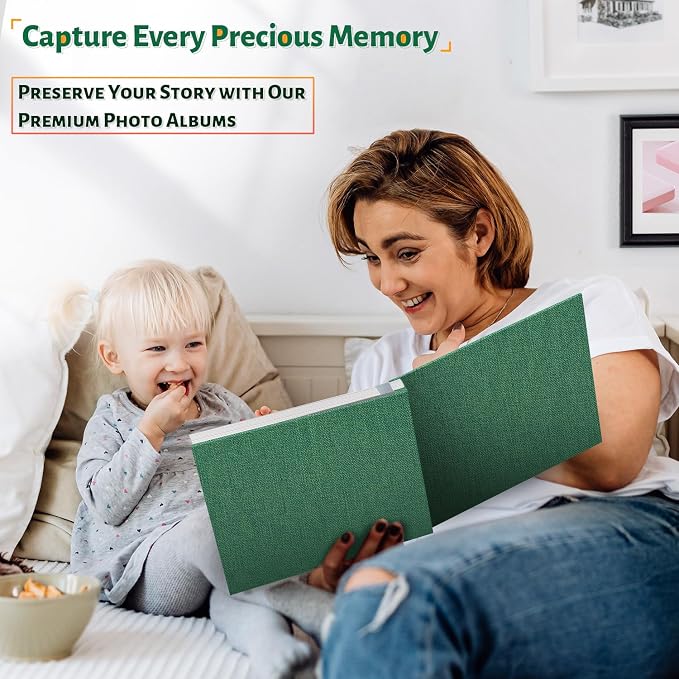 Artfeel Photo Album Self Adhesive Scrapbook,120 Pages Large Photo Book for 4x6,5x7,8x10 Pictures,DIY Album for Baby Wedding Family Travel Birthday,with Metallic Pen and Scraper - Image 6