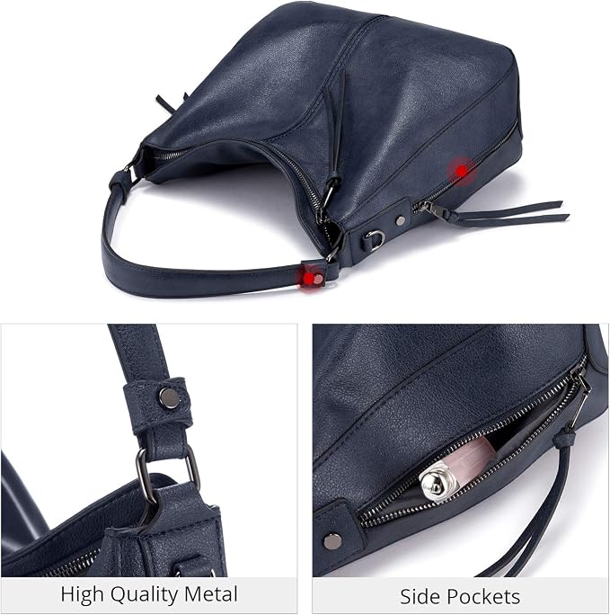 Hobo Crossbody Bag for Women, Designer Shoulder Purse Handbags - Image 7
