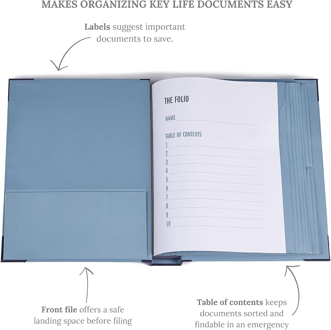 Savor|2025 Updated Edition Family Emergency Binder ™ | Custom Dyed Cloth Expanding File Folder for Important Papers, Babysitter Binder, Birth Certificates, Social Security Cards, Passports, Photos - Image 3
