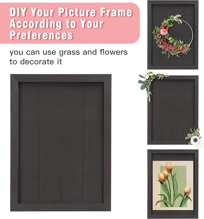 SELEAD Solid Wood Wedding Guest Book Alternative, Drop Top Words Sign Board | Rustic Wedding Reception Picture Frame with Chalkboard, 100pcs Wooden Hearts, Storage Box for Party Anniversary Birthday - Image 8