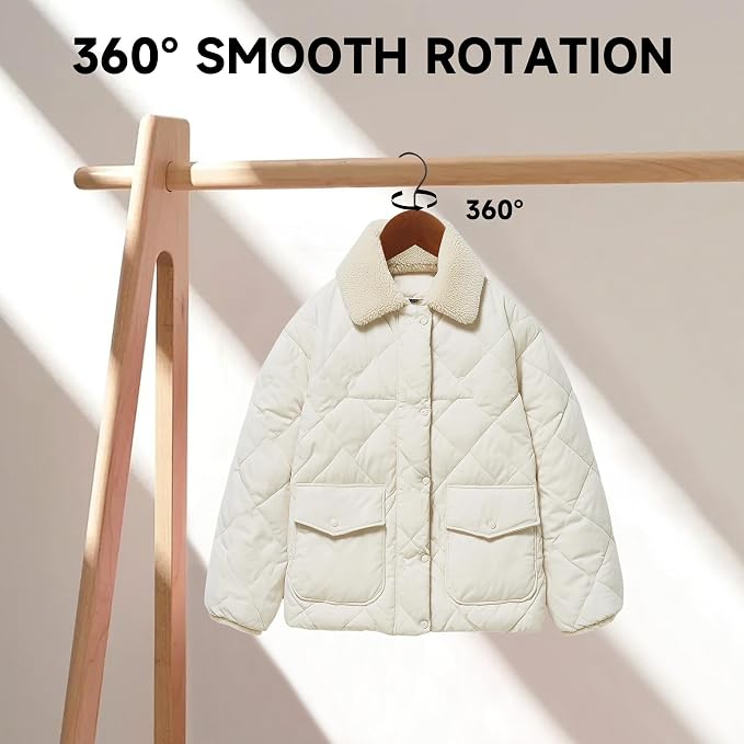 Wooden Clothes Hangers with Pants Bars, Walnut, 24-Pack | Heavy Duty Solid Wood Suit & Coat Hangers with Swivel Hook & Shoulder Notches, for Shirts, Jackets, Dresses & Trousers - Image 3
