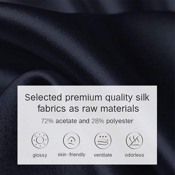 Fits for Brikin Bag Insert Organizer For Hermes(30 R,Blue Nuit) | Premium Silk Material,Smooth Touch,Lightweight,zipper,protect from scratches & stains,multiple pockets,keychain,waterproof - Image 3