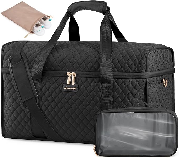 LOVEVOOK Travel Duffle Bag - Weekender & Overnight Bag with Toiletry & Wet Pocket, Carry-On Size, 3pc Set by LOVEVOOK