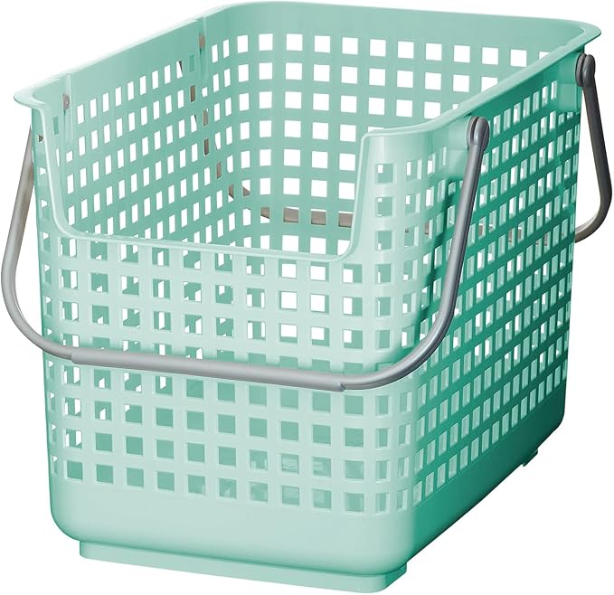Like-it │SCB-6 │Daily use inside or outside. Movable handles make it easy to carry around. | Portable large basket for kitchen, laundry and kids room. | 18.7 x 12.2 x 15.47" | Mint blue | 10.57 gal by Like-it