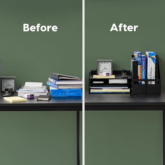 IRIS USA 6-Pack Magazine Holder Organizer, Black | Organize classroom papers, folders and reading materials with compact storage for teachers, schools and educators - Image 8