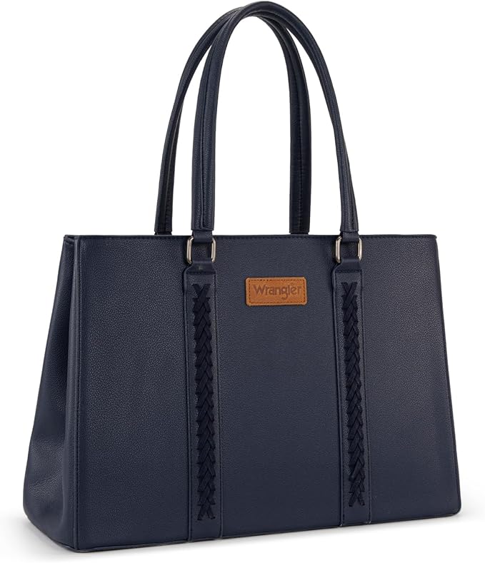 Montana West Wrangler Laptop Tote Bag for Women 15.6 Inch Computer Bag for Work Large Double Compartment Purse and Handbag by THEOFFICIALMONTANAWEST