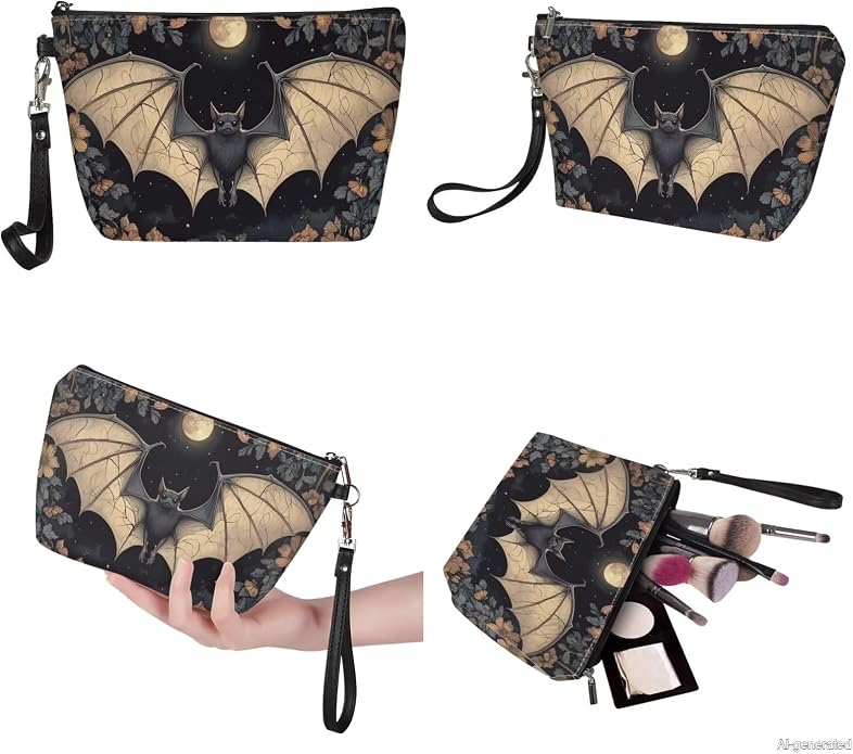 GIFTPUZZ Women Top Handle Bags Handbags with Zipper Leather Wallet Cash Card Phone Holder and Makeup Bag Set 3pcs - Image 7