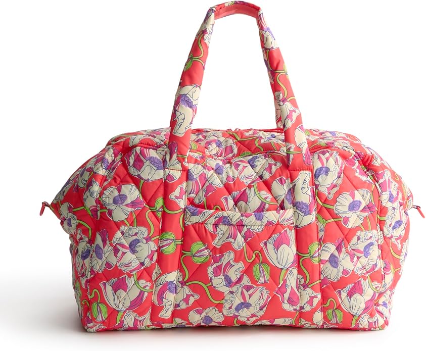 Vera Bradley Featherweight Large Miramar Weekender Travel Bag, Swirling Poppies by VeraBradley