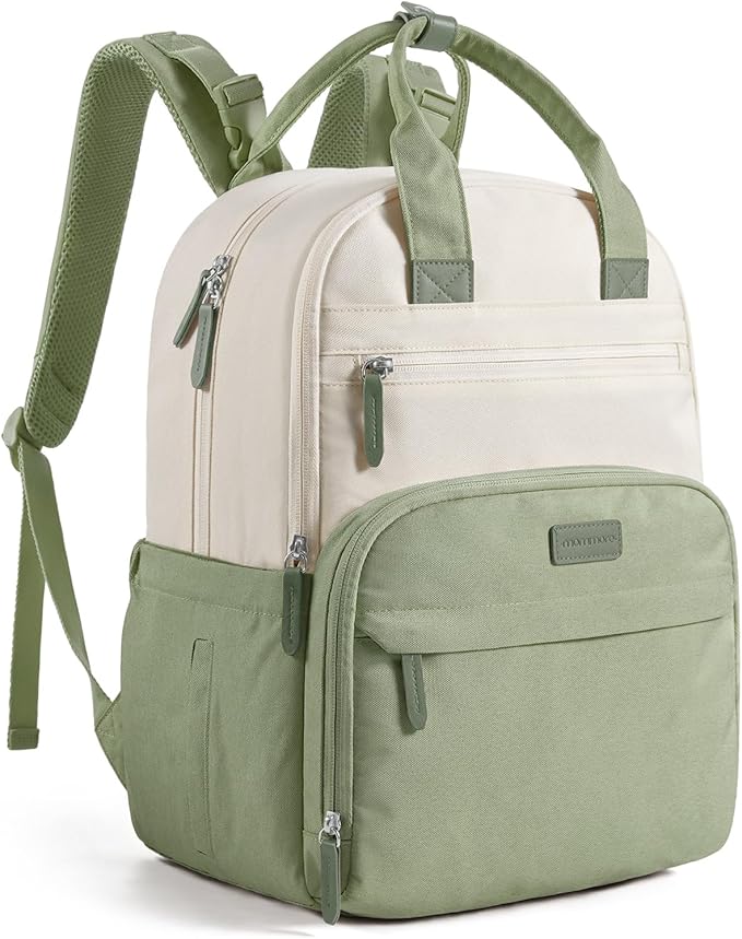 mommore Diaper Bag Backpack Multi-pocket Baby Bag with Changing Pad | Travel Essentials for Mom & Dad, Insulated Pockets & Stroller Straps, Newborn Maternity Bag & Registry Must-Haves by mommore