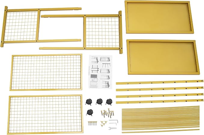Ribbon Holder Organizer Rack, Double-Sided 16-Layer Ribbon Shelf with Wheel | Ribbon Display Rack, Multifunctional Metal Flower Wrapping Paper Storage Stand for Craft Room Flower Shop, Gold - Image 9