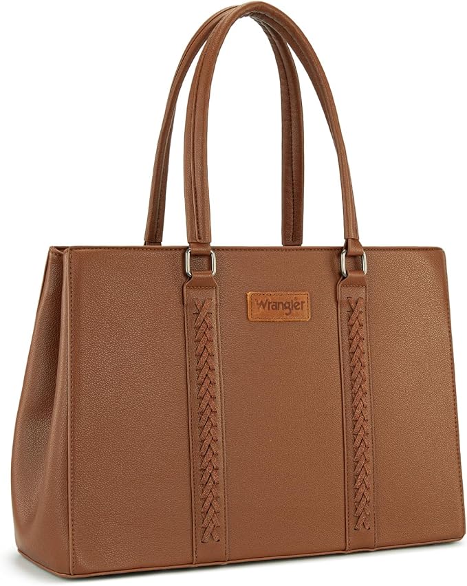 Montana West Wrangler Laptop Tote Bag for Women 15.6 Inch Computer Bag for Work Large Double Compartment Purse and Handbag by THEOFFICIALMONTANAWEST