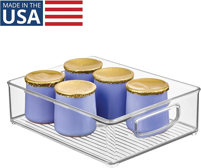 iDesign Stackable Pantry Bin, Clear | Kitchen Cabinets, Fridge or Freezer Storage, Made in USA - Image 2