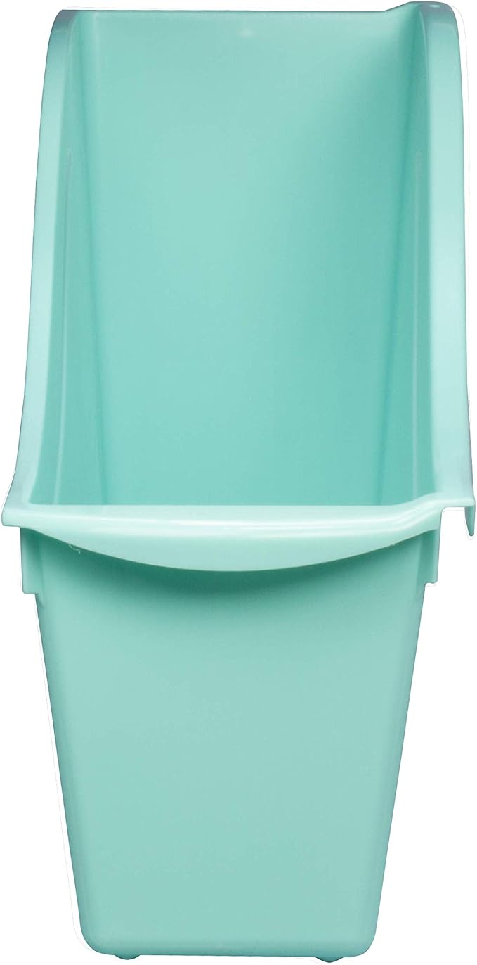 Storex Small Book Bin, Linking Storage Bin, Dry Erase Surface, 11.75" x 8.5" x 4.5" STEM Turquoise (Pack of 6) - Image 13