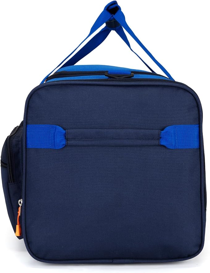 Large Kids Duffle Bag for Travel, Overnight or Weekend,Dark Blue | Roomy Size: 22.0"L x 12.0" H x 12.0"W, Made of Thick Polyester Fabric - Image 6