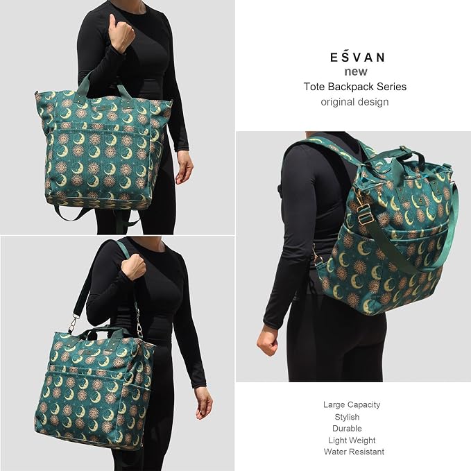 Diaper Tote Bag Totepack Backpack Crossbody Bag 3 in 1 for Women Laptop Backpack Multifunctional with Insulated Pockets - Image 6