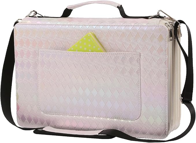 500 Individual-Slots Colored Pencil Case | w/Handle, Shoulder Strap by Lbxgap