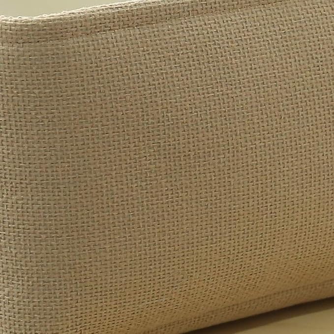 Decorative Basket Rectangular Small Storage Basket Fabric Storage Bin Organizer Basket with Handles for Clothes Storage (Beige, 11.8L×7.9W×5.2H inch) - Image 9
