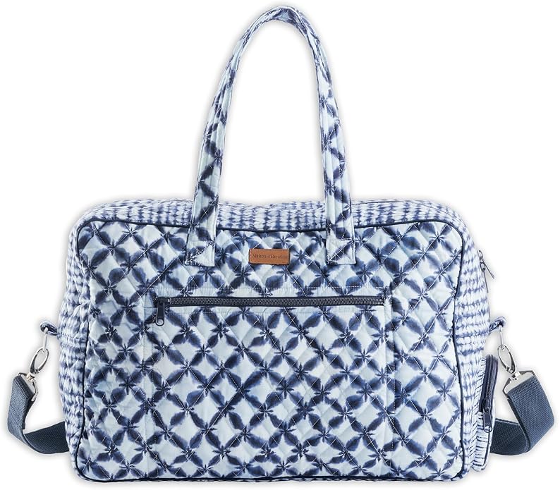 Maison d' Hermine Weekender Bags for Women Cotton Quilted Duffel Overnight Luggage Weekend Bag for Men Gym Gifts Travel | Overnight Luggage Weekend Bag for Men Gym Sports Gifts Duffle bag Business Travellers Trip Spring Summer by MaisondHermine
