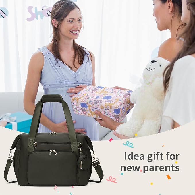 CEI-CEI Neoprene Diaper Bag Tote Large Maternity Hospital Bag Waterproof Travel Baby Tote briefcases for documents - Image 7