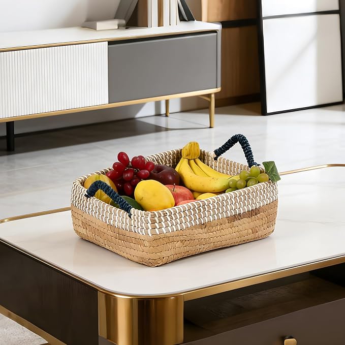 Laundry Hamper 4pcs with Handles, Natural Seagrass Woven Laundry Hamper Baskets for Home Organization - Bedroom, Bathroom, Laundry Room - Stackable for Clothes, Toys, Blankets 49L &29L & 10.7L & 7.6L - Image 4
