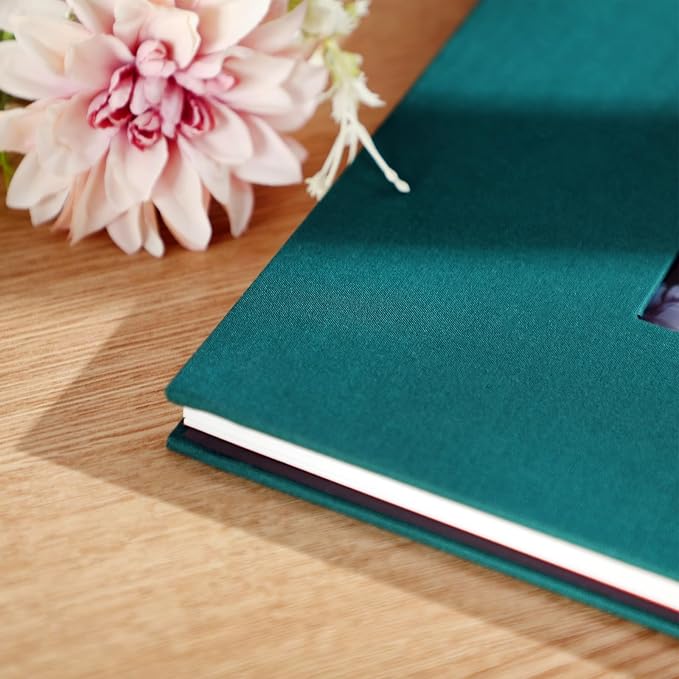 Sieral 4 Pcs Large Photo Album 10.6 x 11" Self Adhesive Scrapbook Album for 4x6 5x7 8x10 Pictures 40 Pages DIY Linen Cover Memory Album Photo Book for Family Travel Wedding Gifts - Image 5