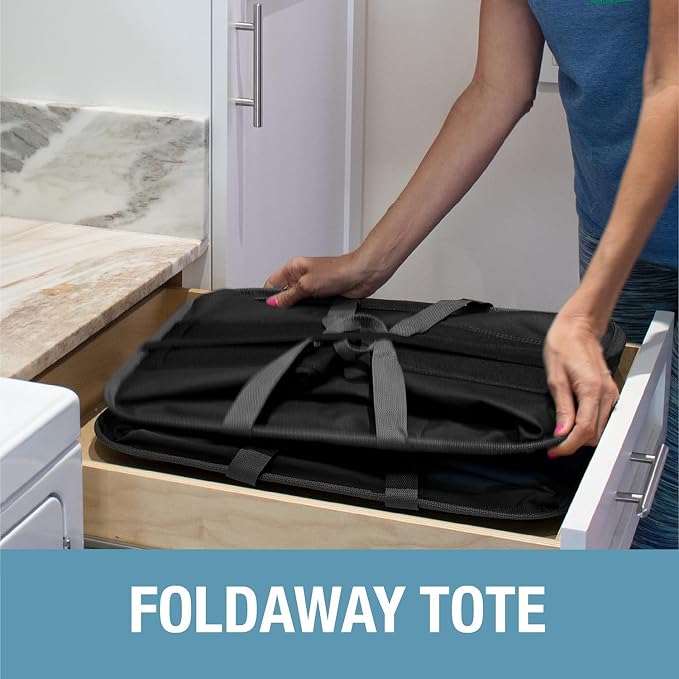 Collapsible Laundry Caddy - Midnight Black/Shadow Gray (2PK) | Move 2 Full Loads Without Spills | Reinforced Rim and Base Stay Upright, While Soft Handles Ease Trips to the Washer - Image 5