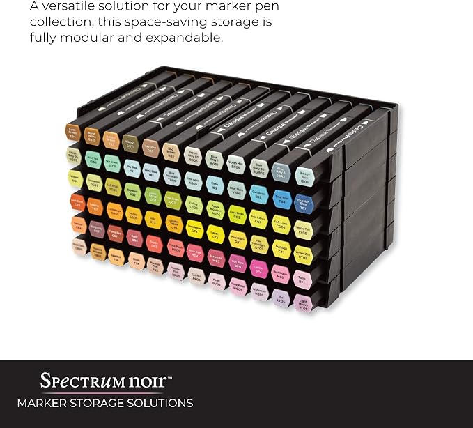 Crafter's Companion SPECN-6 Spectrum Noir Marker Storage Trays, 6/Pack,Black - Image 3