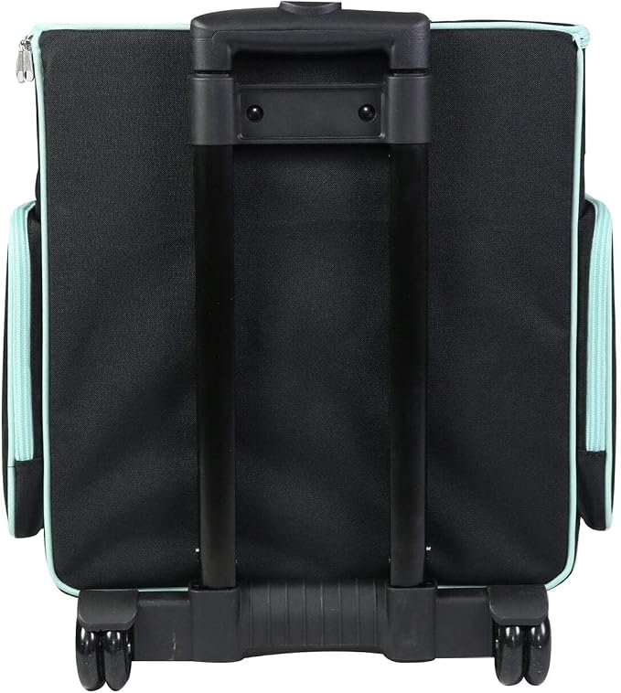 Everything Mary Rolling Scrapbook Tote – Black & Teal Craft Bag with Wheels – Organizer Case for Scrapbooking, Papercraft, Art Supplies & Creative Tools - Image 7