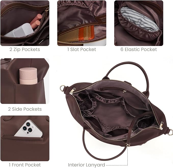 Diaper Bag Tote Convertible Vegan Leather Diaper Tote Backpack Diaper Mommy Bags Hospital Bag Work Totes - Image 4