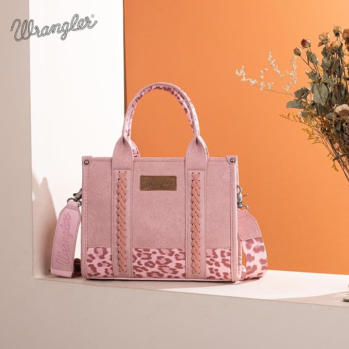 Montana West × Wrangler Tote Bag for Women Western Cow Print Purse Designer Top Handle Handbags - Image 3