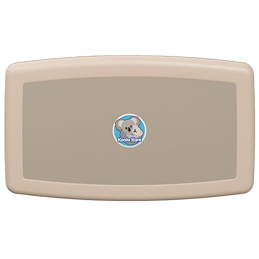 Koala Kare Surface-Mounted Horizontal Baby Changing Station, Model KB300-00 (Beige) by KoalaKare