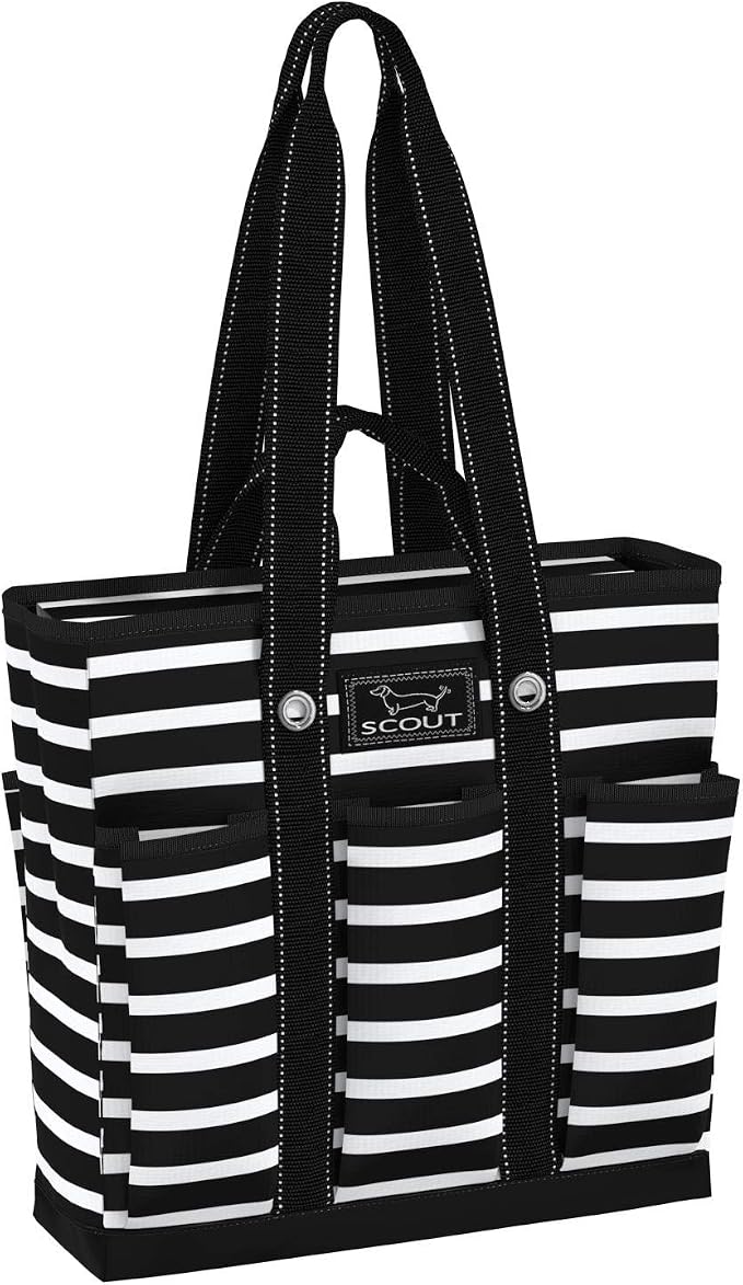 SCOUT Rocket Pocket Tote - Multi-use, zips shut | 7-Pockets, Folds flat for easy storage, Two Straps. The perfect versatile travel tote for busy nurses, teachers, and moms. by SCOUT