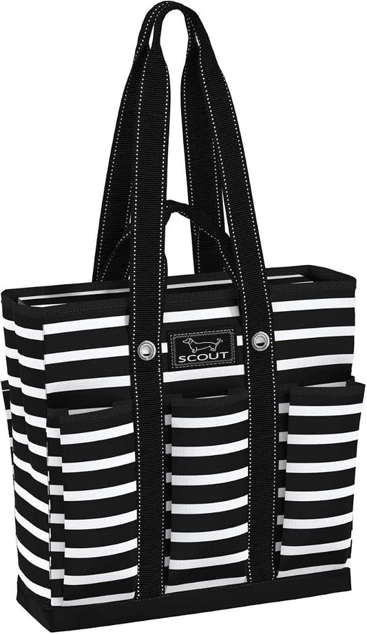 SCOUT Rocket Pocket Tote - Multi-use, zips shut | 7-Pockets, Folds flat for easy storage, Two Straps. The perfect versatile travel tote for busy nurses, teachers, and moms. by SCOUT