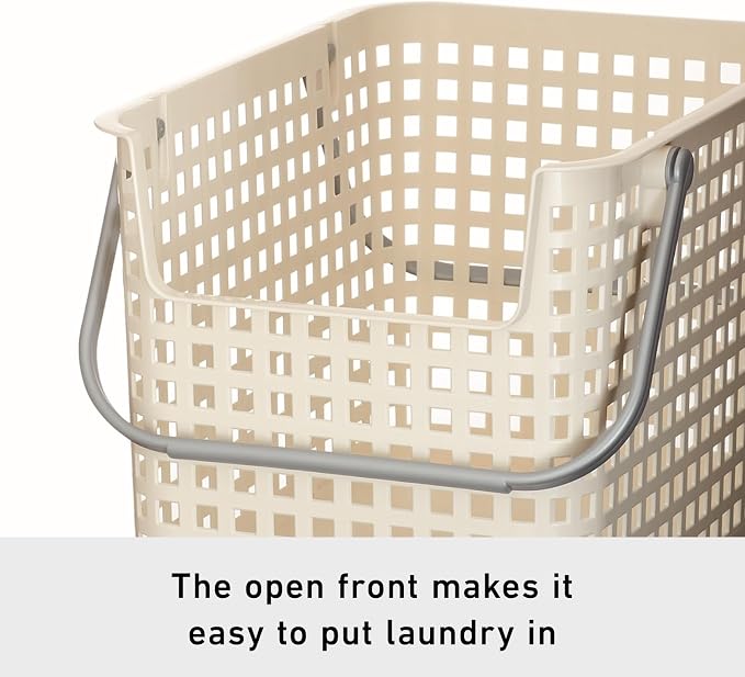 Like-it │SCB-6 │Daily use inside or outside. Movable handles make it easy to carry around. | Portable large basket for kitchen, laundry and kids room. | 18.7 x 12.2 x 15.47" | Mint blue | 10.57 gal - Image 5