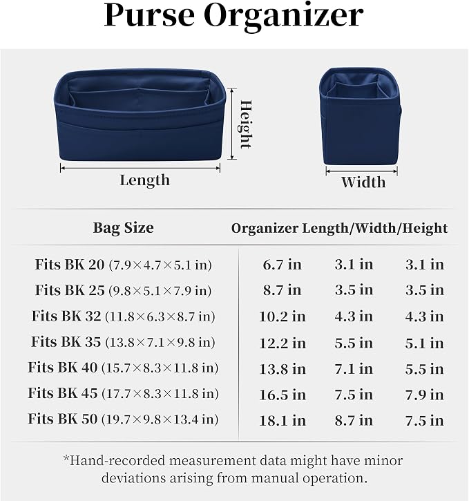 Satin Purse Organizer for Birkin 25, Blue nuit | Sellier Style, Tailored Fit, Multiple Pockets, Lightweight Satin, Ideal for Travel, Shopping, and Daily Use - Image 7