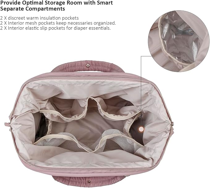 Baby Diaper Bag Backpack - Large Size Multifunction Travel Back Pack for Mom - Image 6