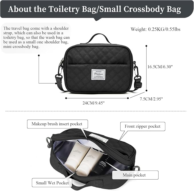 Weekender Bags for Women, Travel Duffel Bag with Shoes Compartment | Overnight Bag with Toiletry Bag, Carry on Personal Item Bag for Travel Business Trips Sport Hospital,Grid Travel Bag Set - Image 4