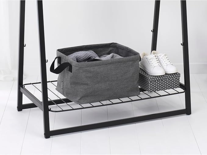 Brabantia - Foldable Laundry Basket 9.25 Gal - Water Resistant Hamper for Wet & Dry Laundry - Storage Basket for Clothes and Linen - Soft Handles - Garment Washing - Home Accessory - Pepper Black - Image 7