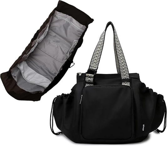 Everyday Bag Tote for Women, Spacious Diaper Bag with 16 Pockets, Durable Travel Bag, Sleek Work Shoulder Bag by BIIVOYA