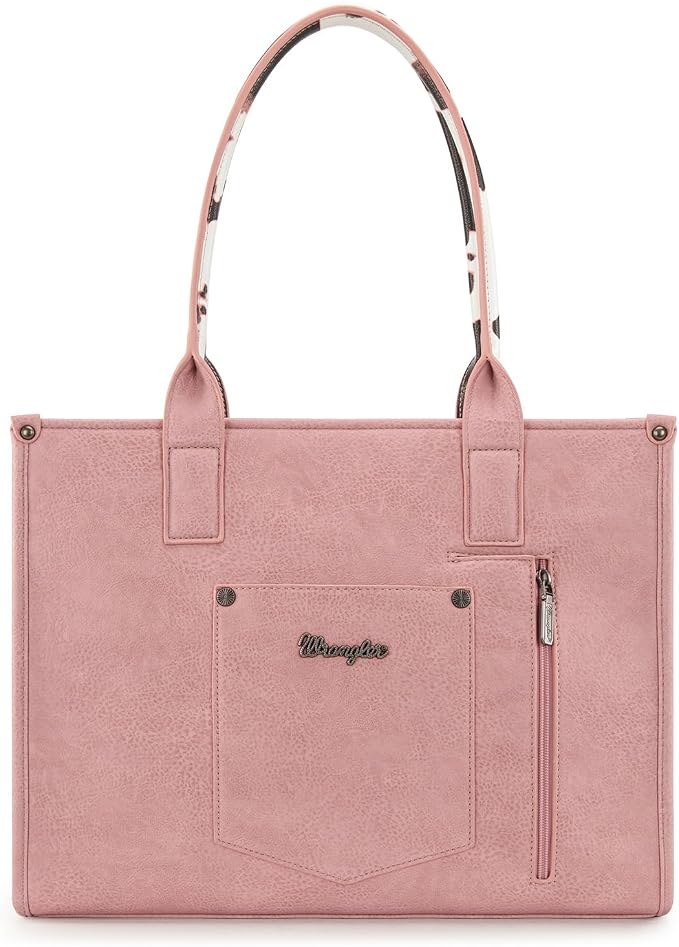Montana West × Wrangler Tote Bag for Women Western Cow Print Purse Designer Top Handle Handbags - Image 5
