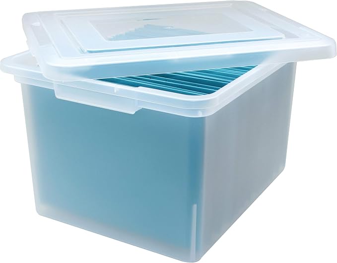 Lorell Storage Case File Box, Clear (LLR68925CT) - Image 3